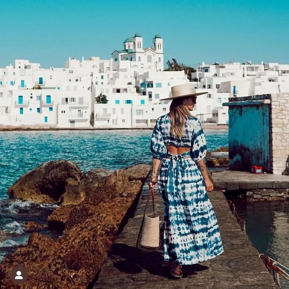 Mango Dresses & Skirts - MANGO 100% cotton tie dye print dress blogger fave zara competitor brand